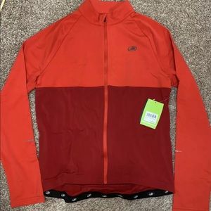 (NEW) Performance ELITE KRIO Thermal Long-Sleeve Cycling Jersey, Red Sz M 115773